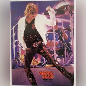 Aerosmith’s Steven Tyler Metal Edge Pinup
